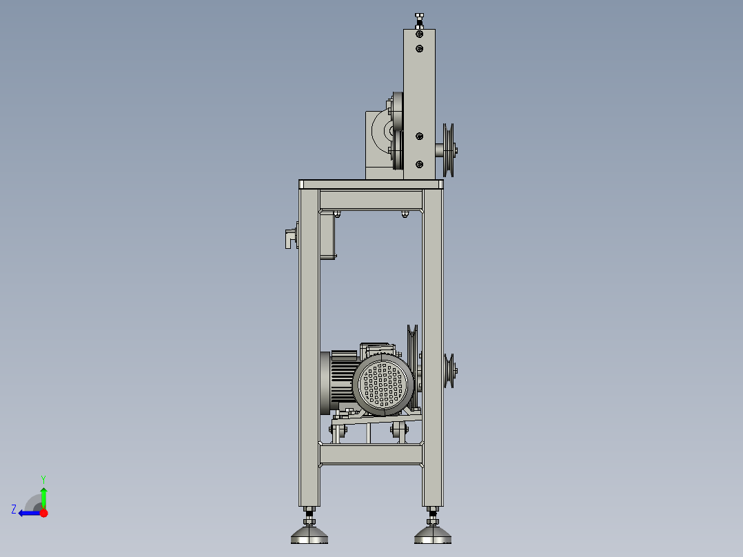 B2004233-线材校直机拉直机右视图