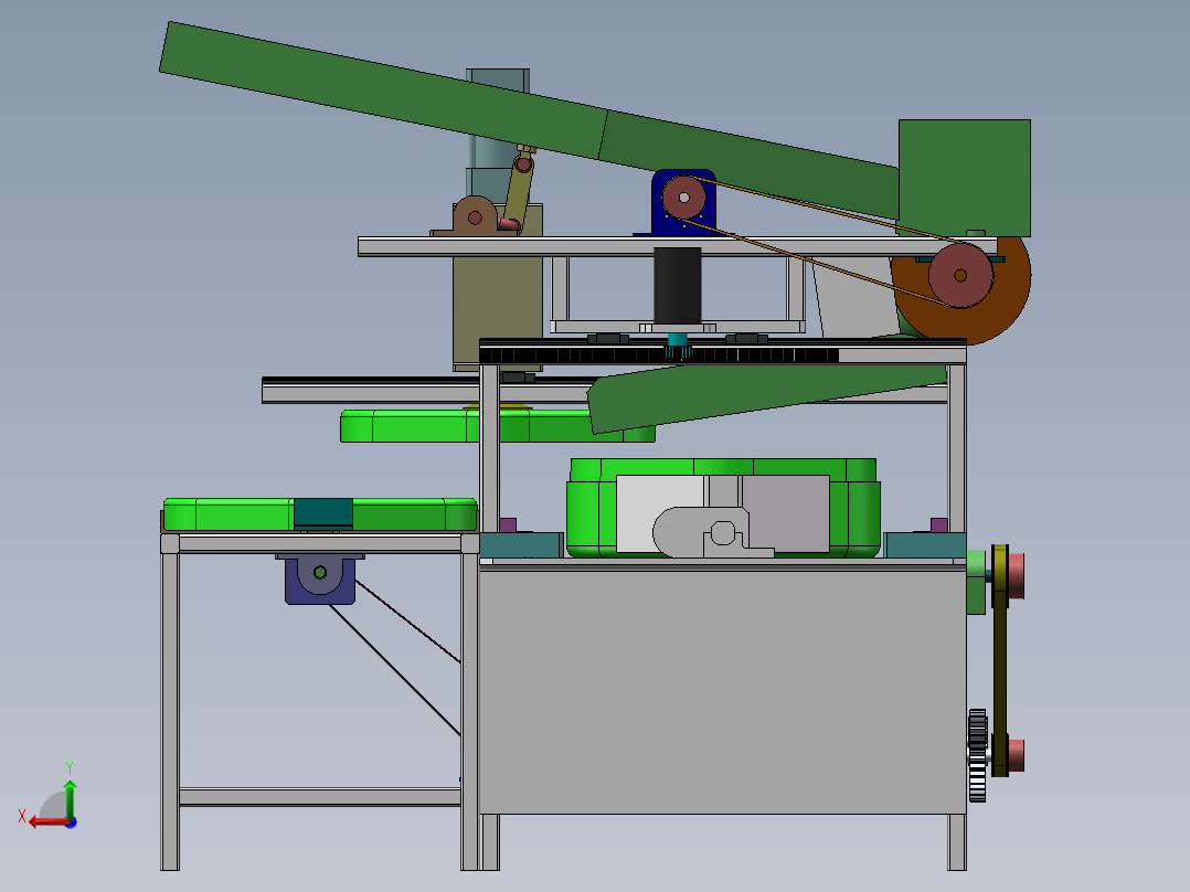 苹果装盒机设计后视图