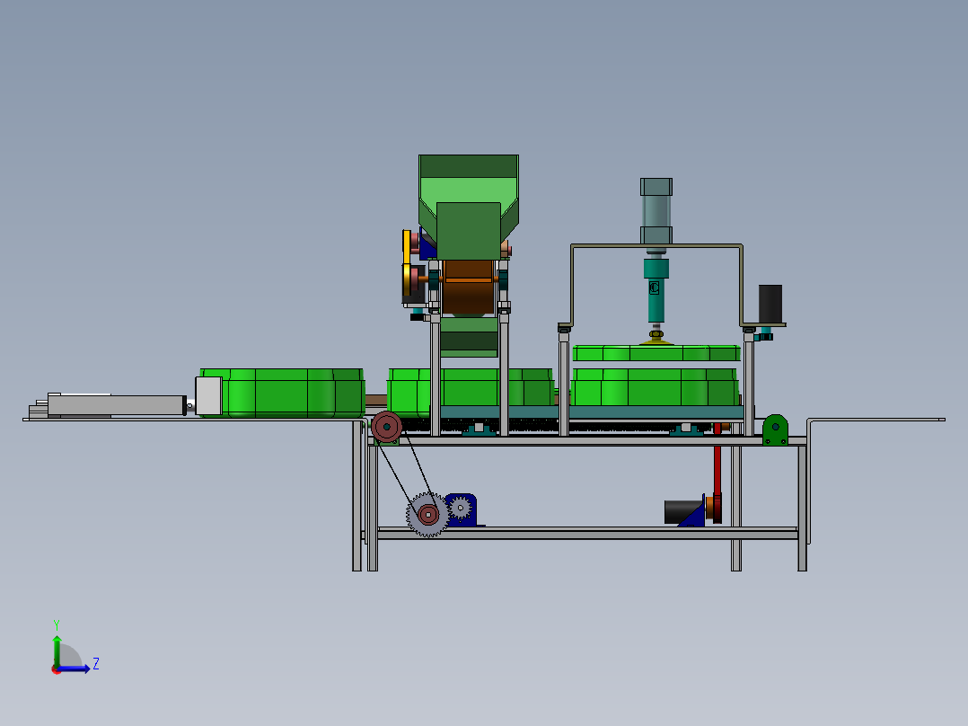 苹果装盒机设计左视图
