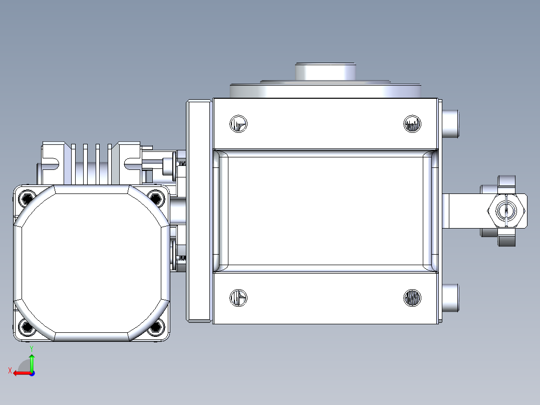 RU70DF意米精密分割器后视图