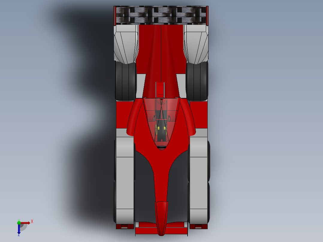 F1概念车UL03  sw20俯视图