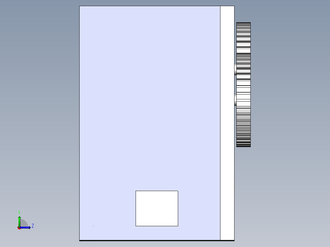 简易密码锁左视图