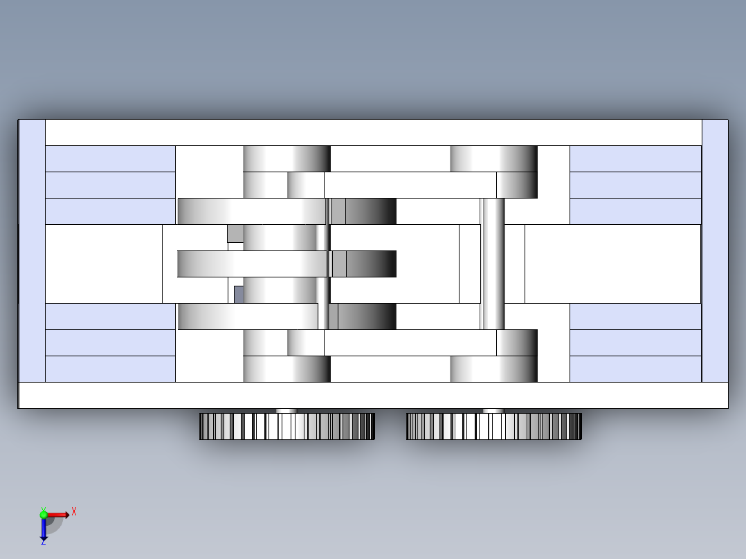 简易密码锁俯视图