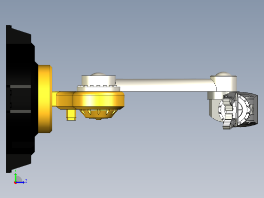 Fusion360工业机器人手臂模型MF左视缩略图