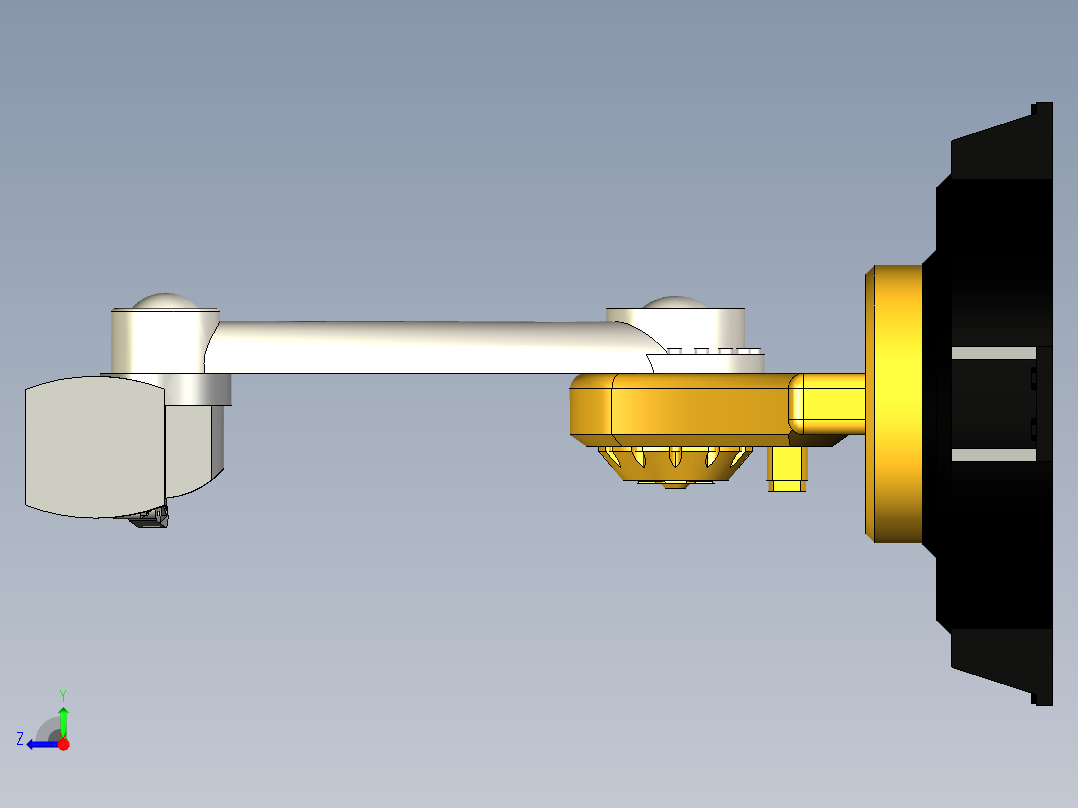 Fusion360工业机器人手臂模型MF右视图