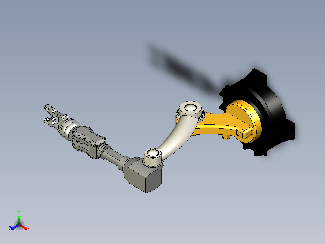 Fusion360工业机器人手臂模型MF正等轴测图