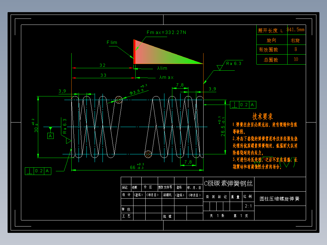 圆柱压缩螺旋弹簧