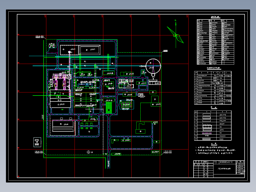 2x25MW电站电厂总图A