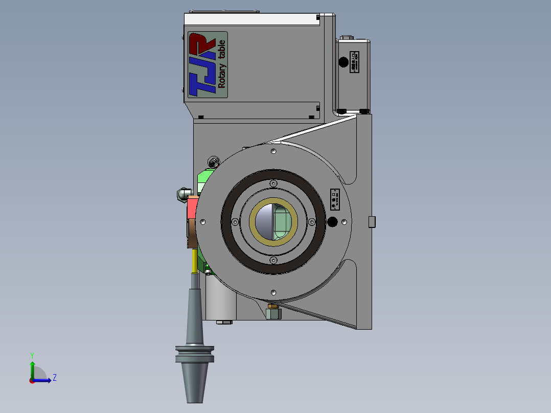 电机壳工装夹具左视图