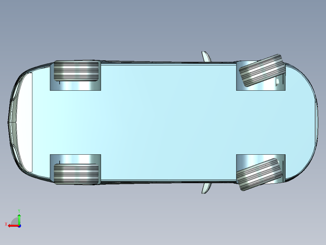 奥迪汽车外观建模模型后视图