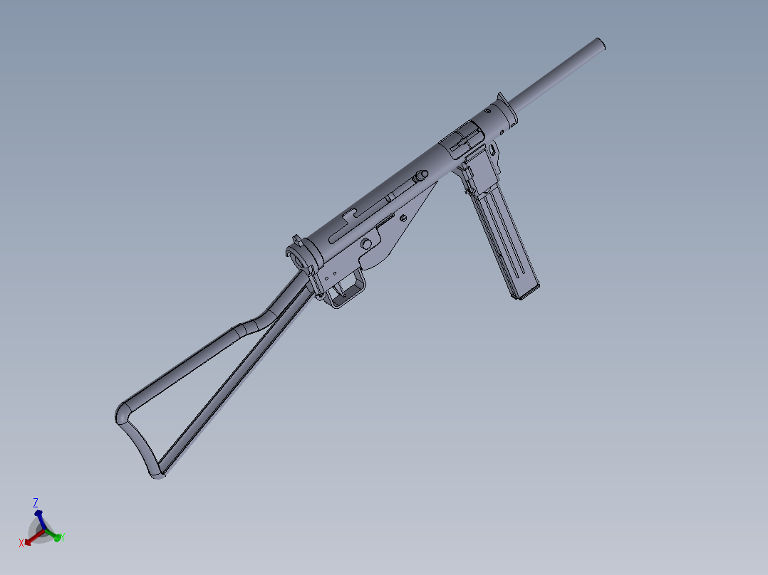 手枪左轮冲锋枪老式狙击步枪设计3D图纸gerat-neumunster-mp-3008 SW