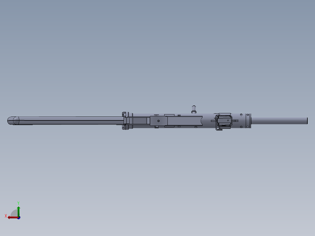 手枪左轮冲锋枪老式狙击步枪设计3D图纸gerat-neumunster-mp-3008 SW后视图