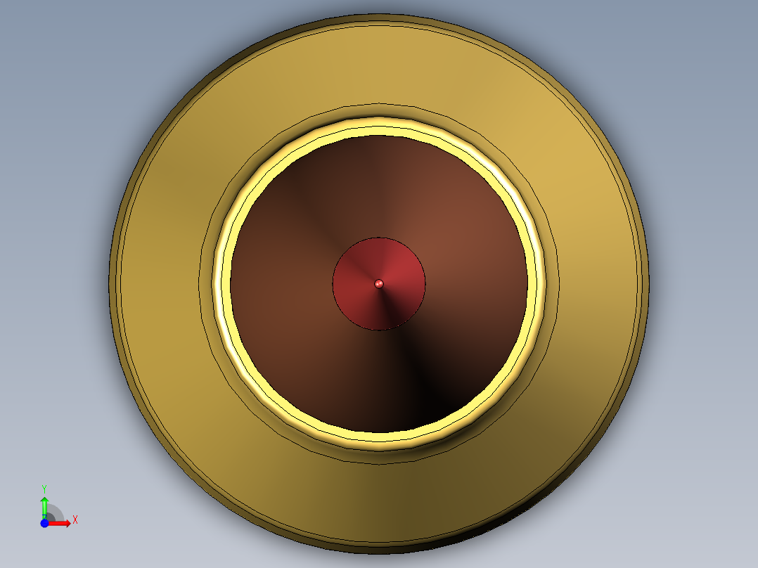 6毫米弧形子弹前视图