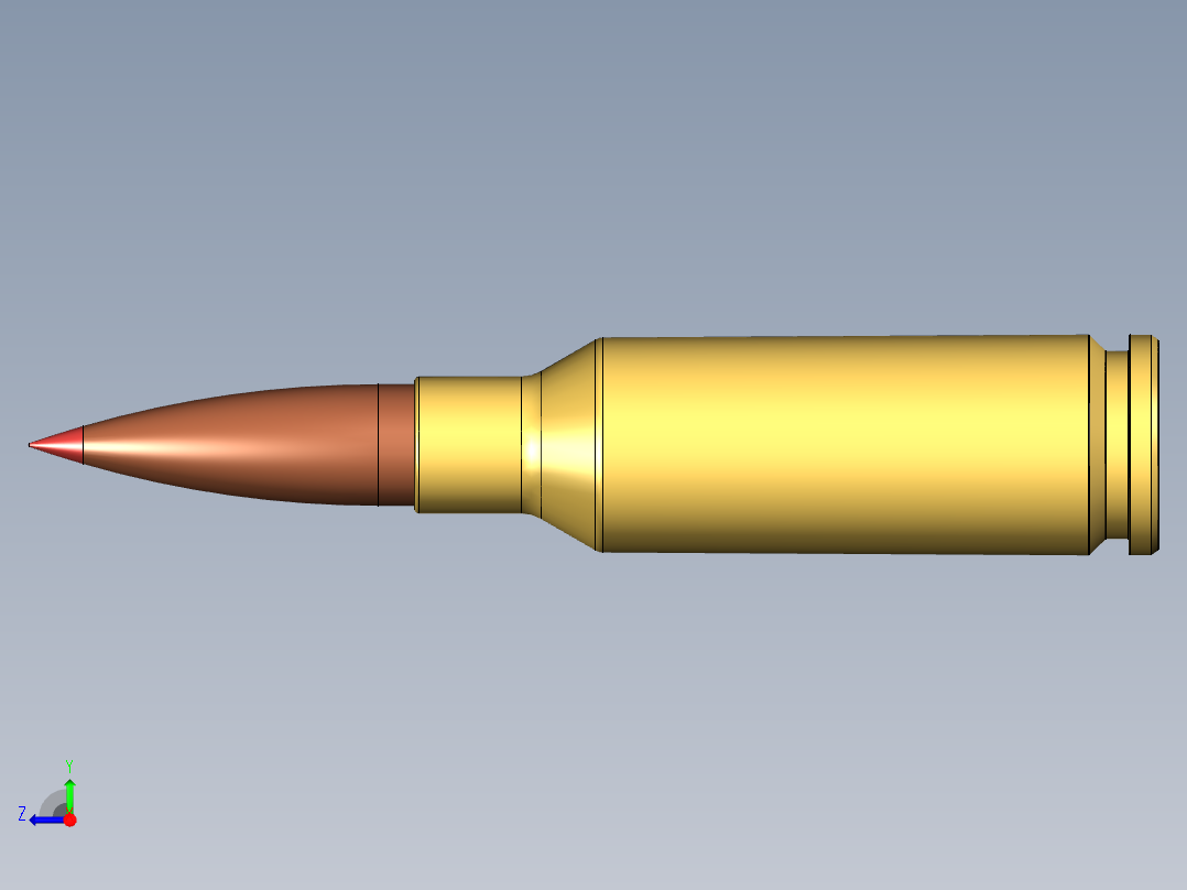 6毫米弧形子弹右视图