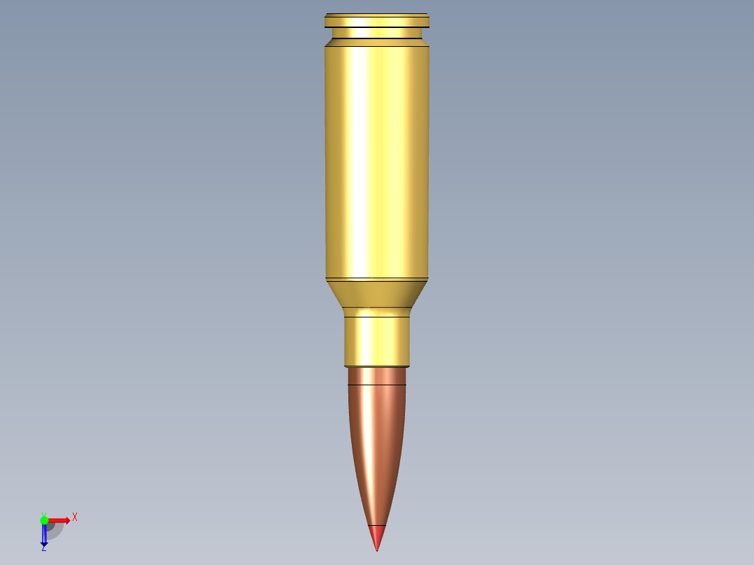 6毫米弧形子弹俯视图