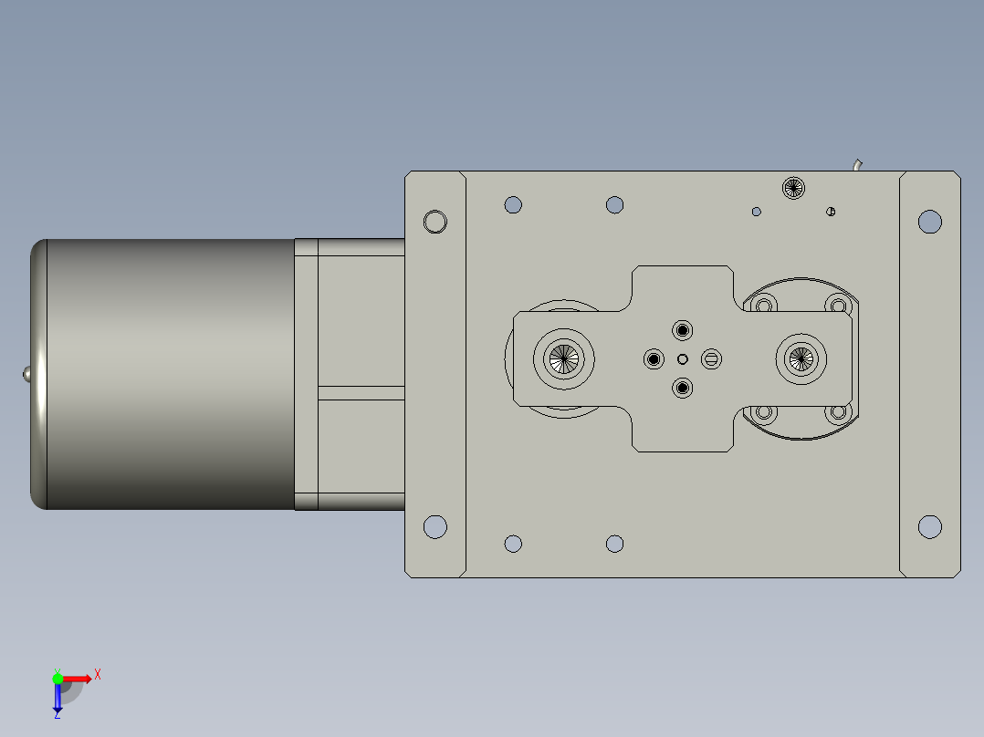 YSZ150B-06-02-00顶料组件俯视图