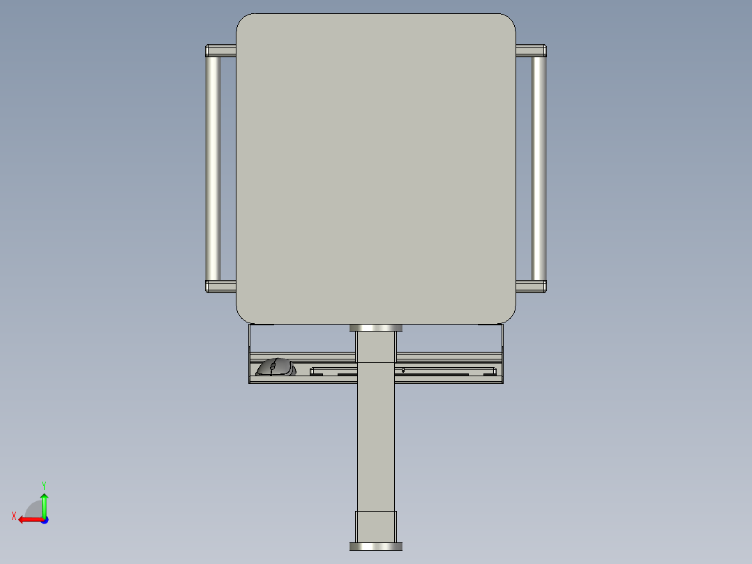 触摸屏+显示器+键鼠套装后视图