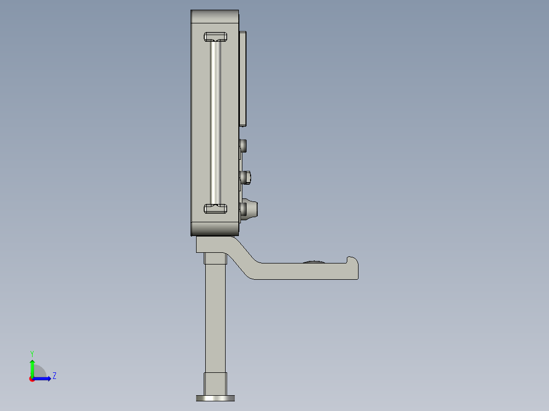 触摸屏+显示器+键鼠套装左视图