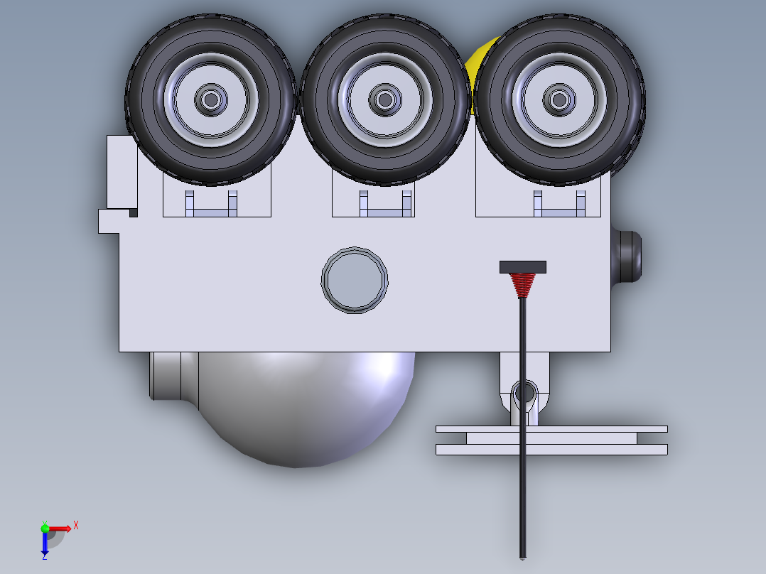 火星漫游车俯视图