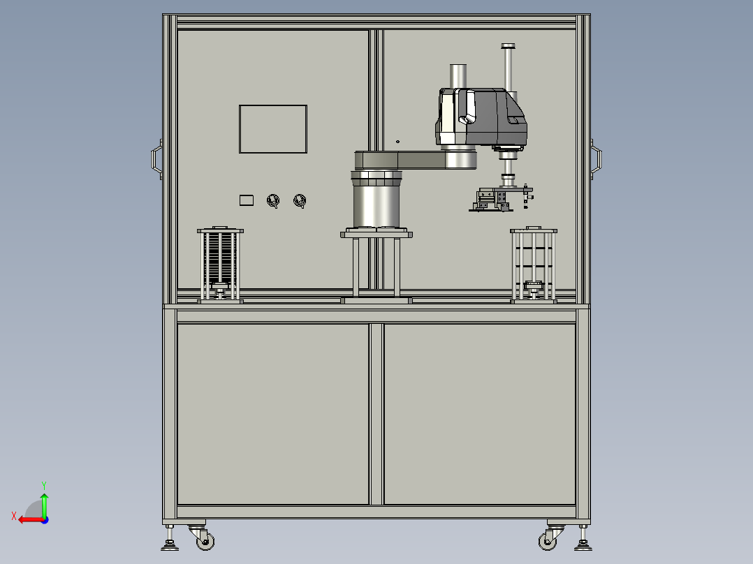 A金属海绵自动上料站-JSHM后视图