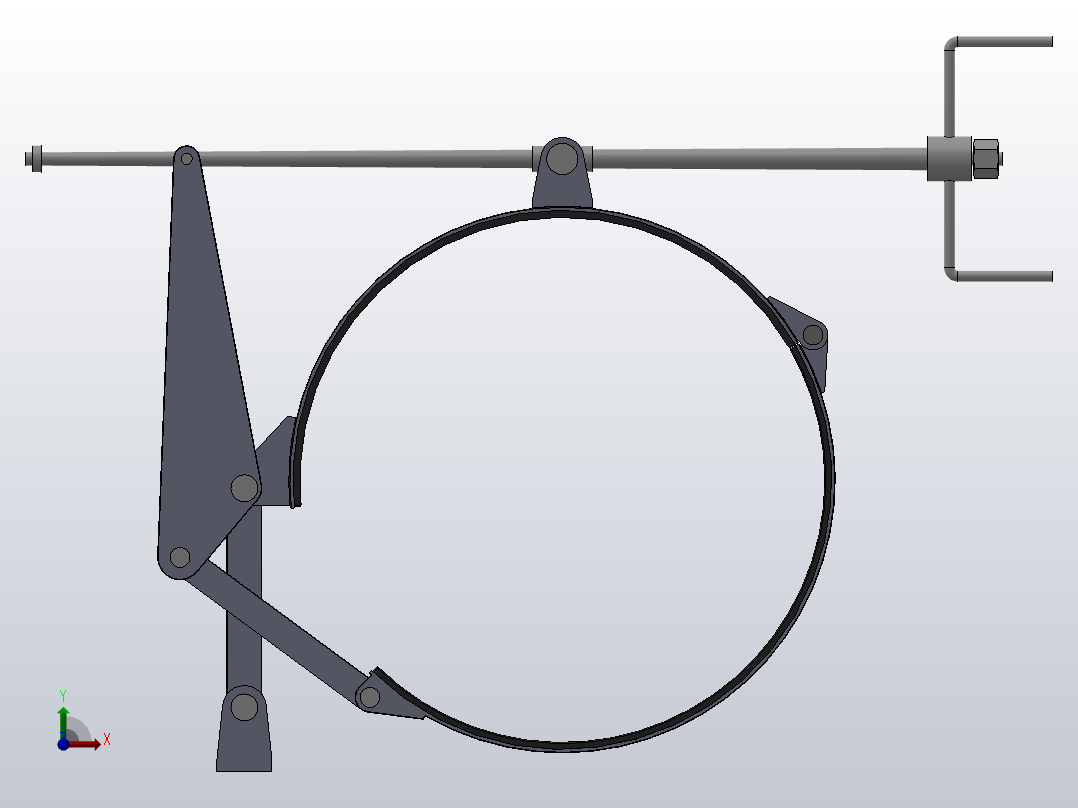 BB-MM系列带式制动器_BB900-110MM前视图