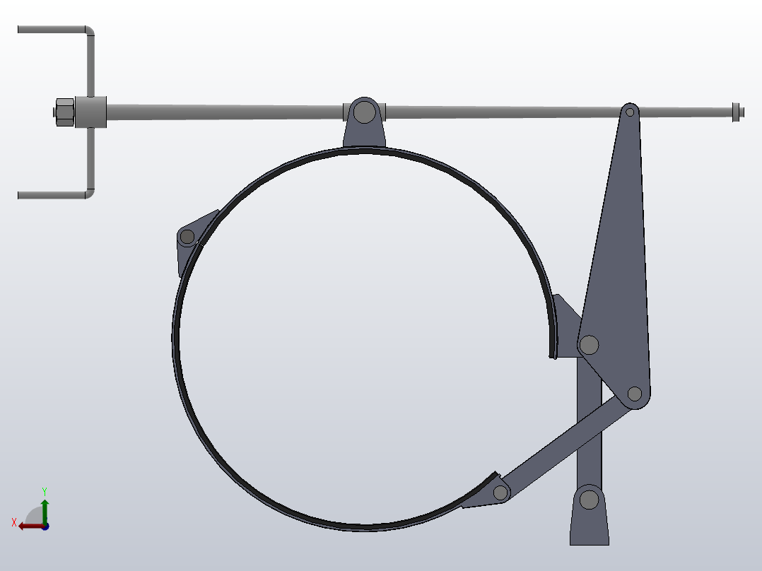BB-MM系列带式制动器_BB900-110MM后视图