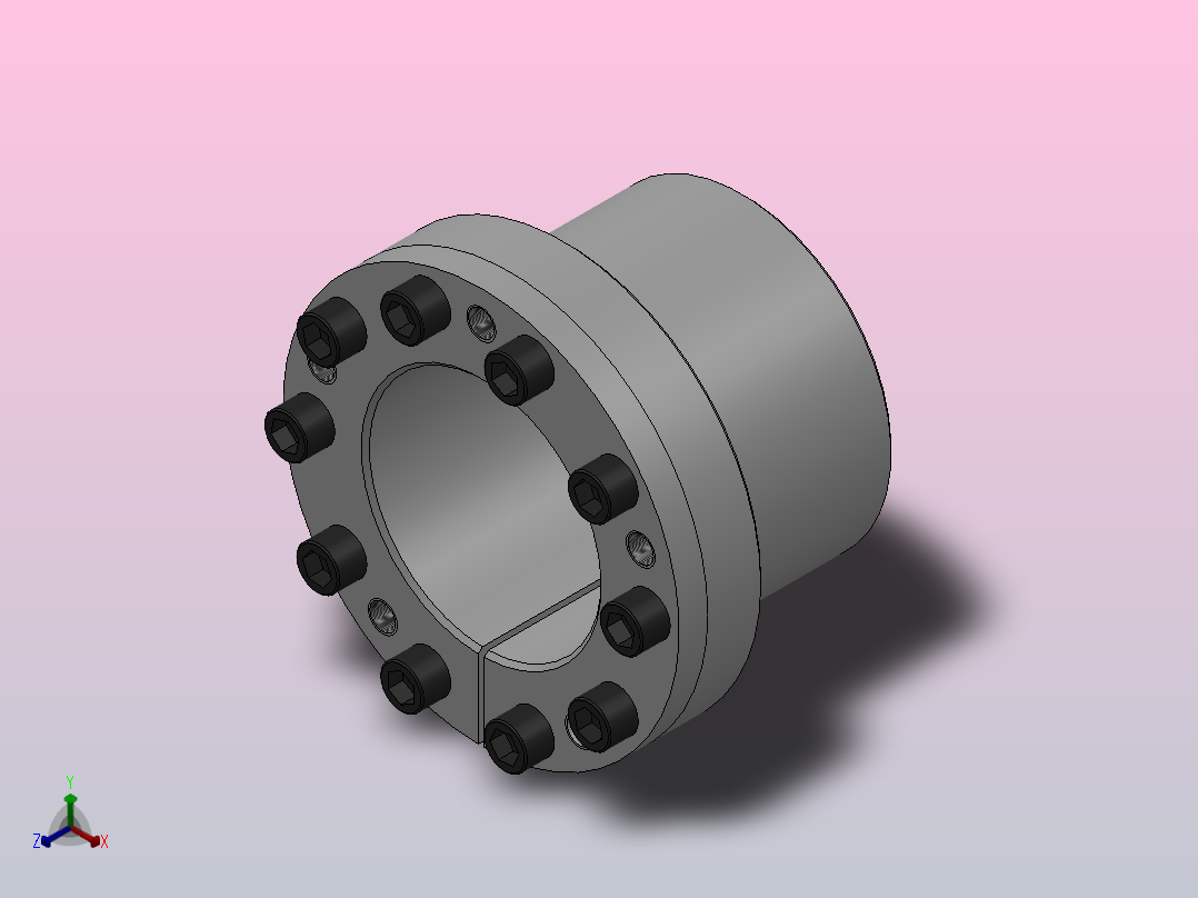 R02型胀紧联接套_R02-65-84正等轴测图