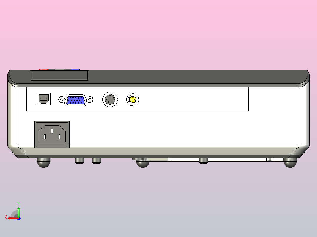 宏碁DSV0008投影仪后视图