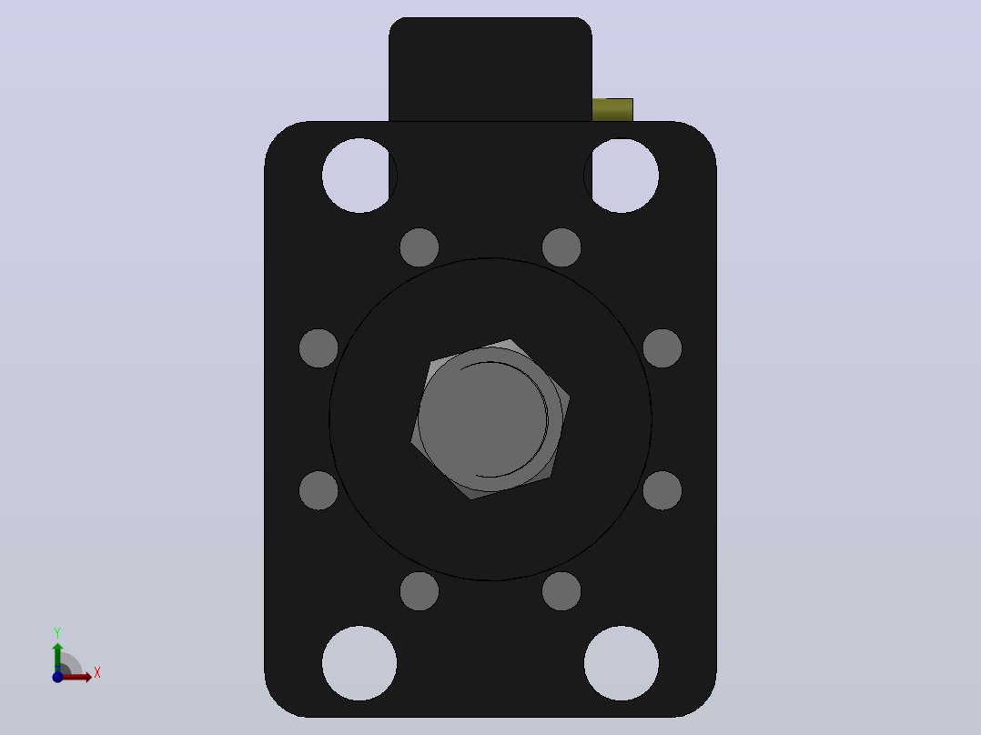 MPT-30T系列标准型[MPT-150-100-5-30T-M1-S1-0°]可调型气压增压缸前视图