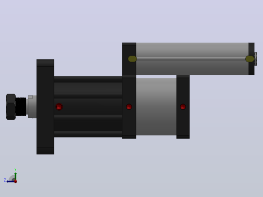 MPT-30T系列标准型[MPT-150-100-5-30T-M1-S1-0°]可调型气压增压缸右视缩略图