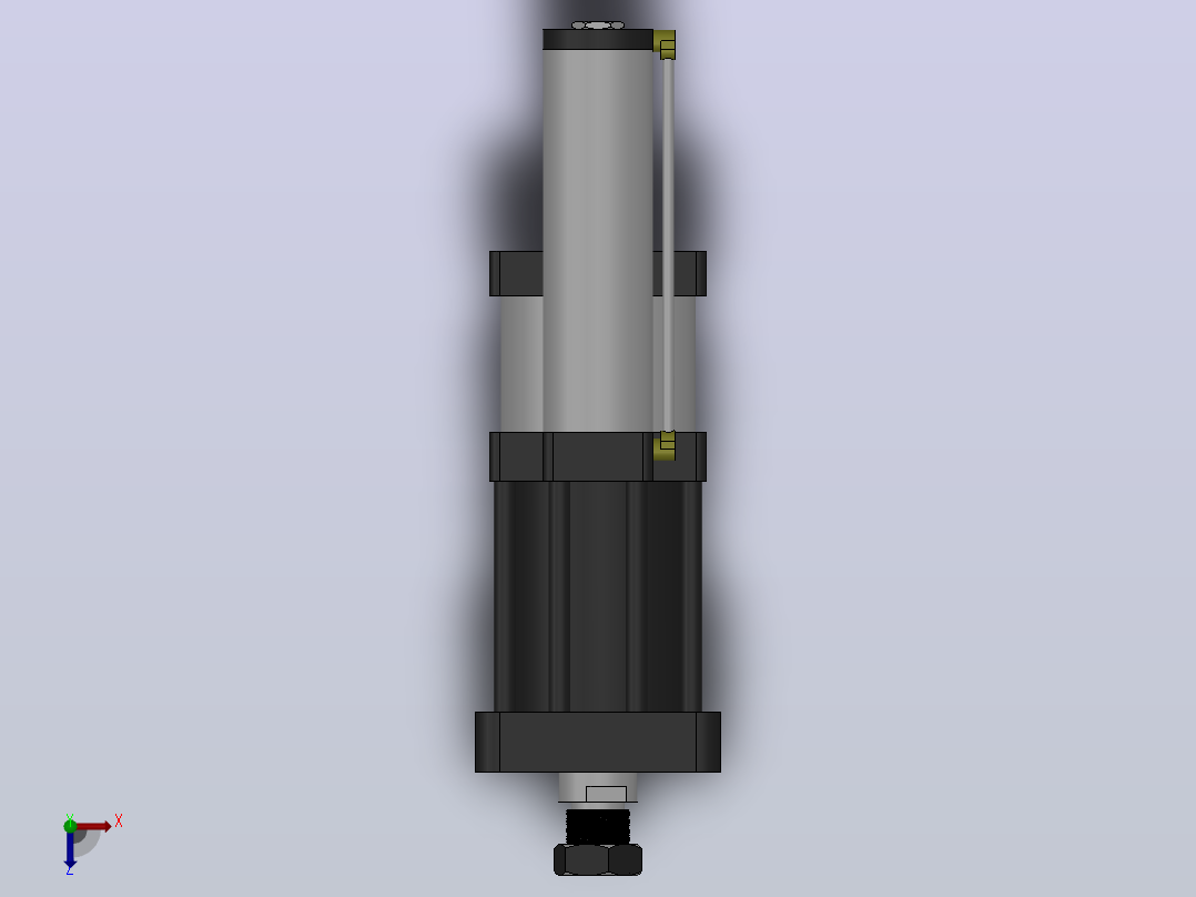 MPT-30T系列标准型[MPT-150-100-5-30T-M1-S1-0°]可调型气压增压缸俯视图