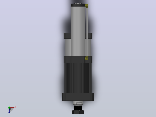 MPT-30T系列标准型[MPT-150-100-5-30T-M1-S1-0°]可调型气压增压缸俯视缩略图