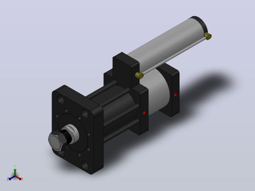 MPT-30T系列标准型[MPT-150-100-5-30T-M1-S1-0°]可调型气压增压缸正等轴测缩略图