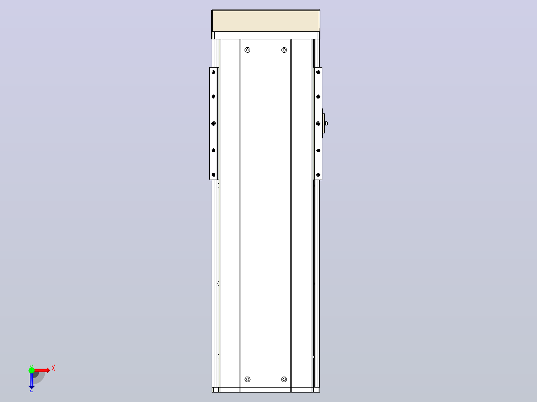 日规模组半封闭丝杆TPA-HNR-220D-3210C-L350-MP-C-P1K-N3俯视图
