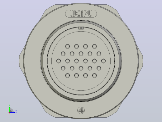 威浦连接器WS28K24ZMQ左视缩略图