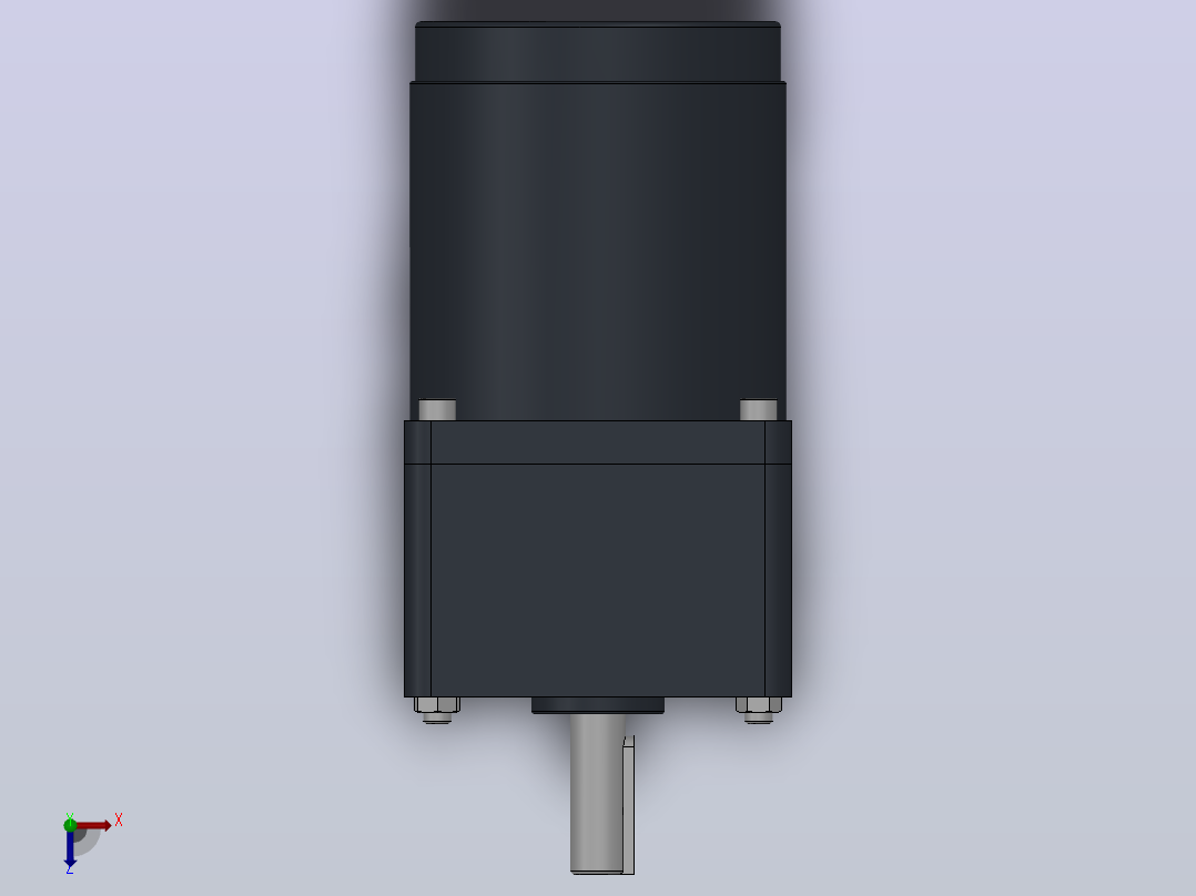 70AC(15W)微型交流（齿轴）组合型电机[70YS15WGV22-70GK10HK]俯视图