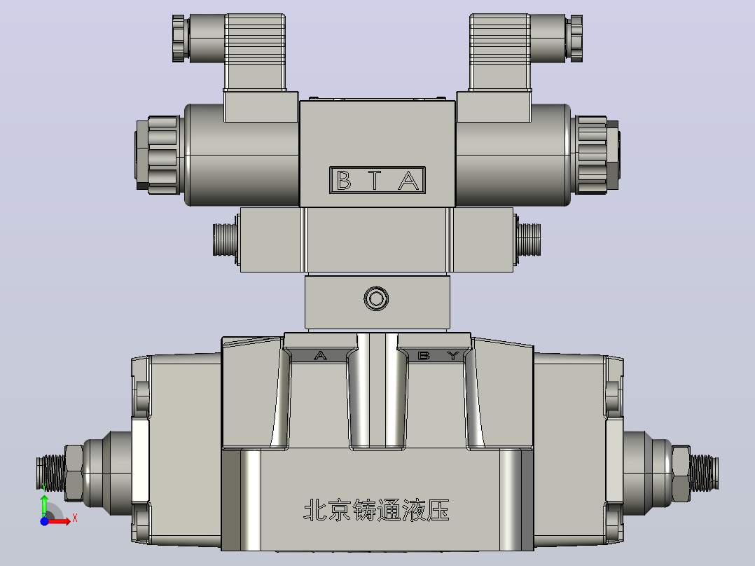 WEH16通 电液换向阀[H-4WEH16-S-D1 电液换向阀-1]前视图
