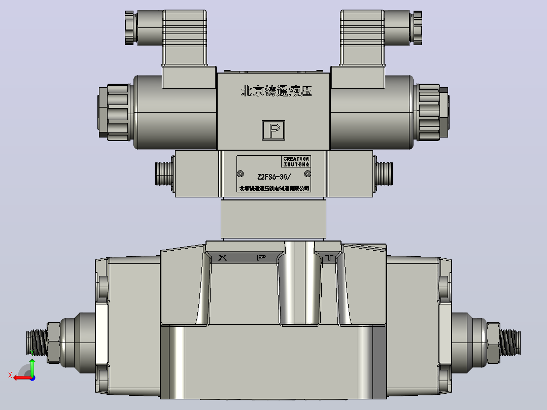 WEH16通 电液换向阀[H-4WEH16-S-D1 电液换向阀-1]后视图