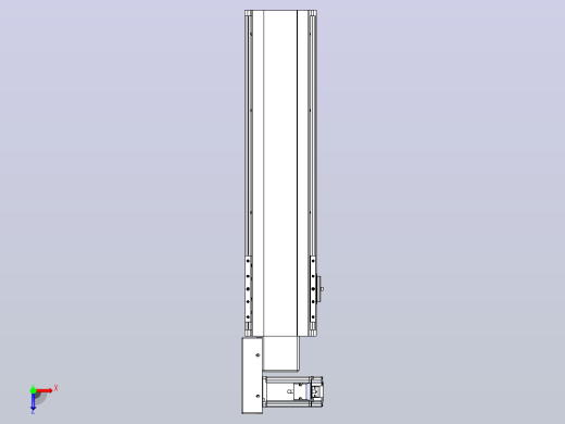 皮带直线轴半封闭可选导轨TPA-HNB-140D-120-L400-ML-Y-P40-N3俯视缩略图