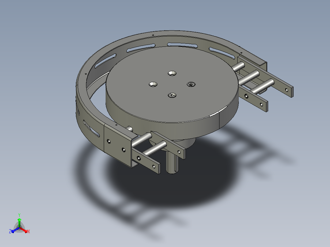 YMXEW180R160-RV050-C1 YM不锈钢水平回转驱动装置正等轴测图