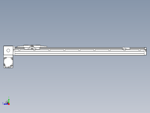 机器人皮带驱动直线轴TPA-GCB-120-P70-L600-LP-M20-N3右视缩略图