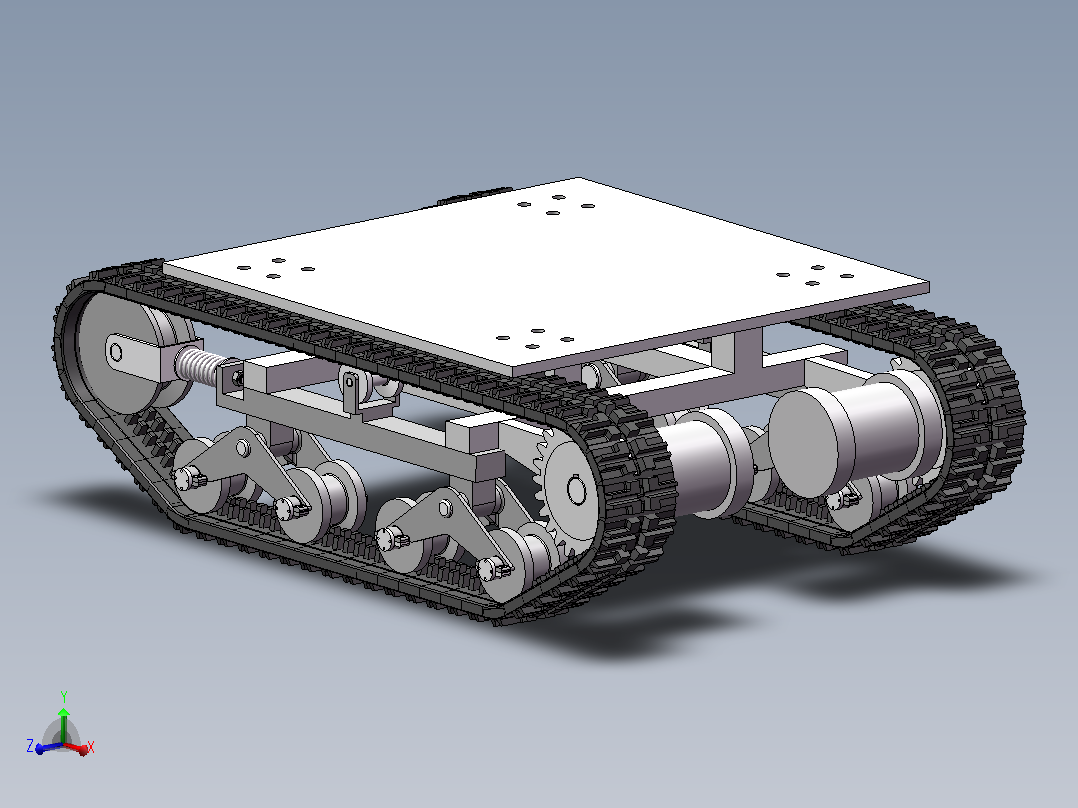 装煤机行走部分结构设计 sw+CAD+说明书主视图