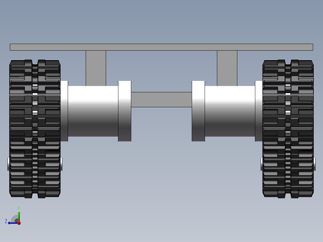 装煤机行走部分结构设计 sw+CAD+说明书右视图