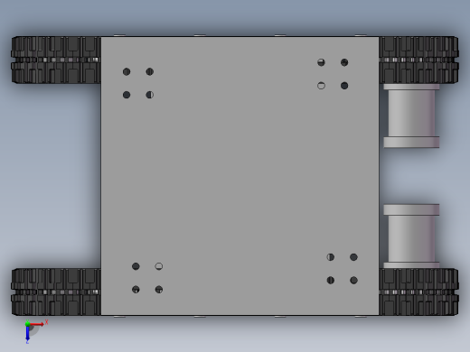 装煤机行走部分结构设计 sw+CAD+说明书俯视缩略图