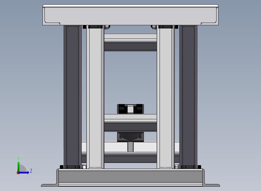 A19-举升工作台左视图