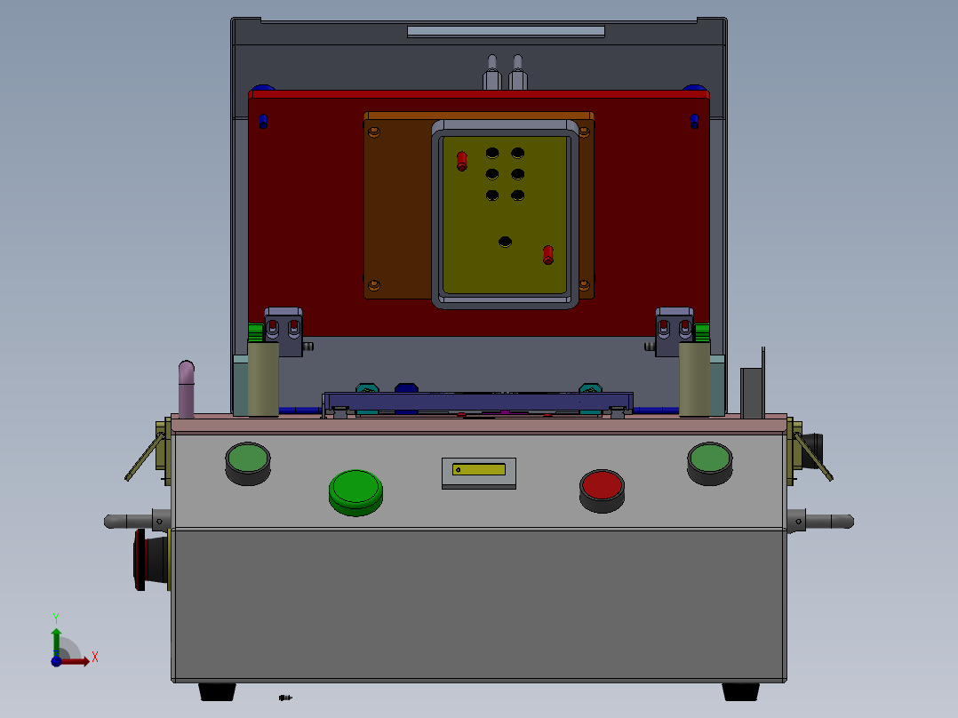 按键测试治具前视图