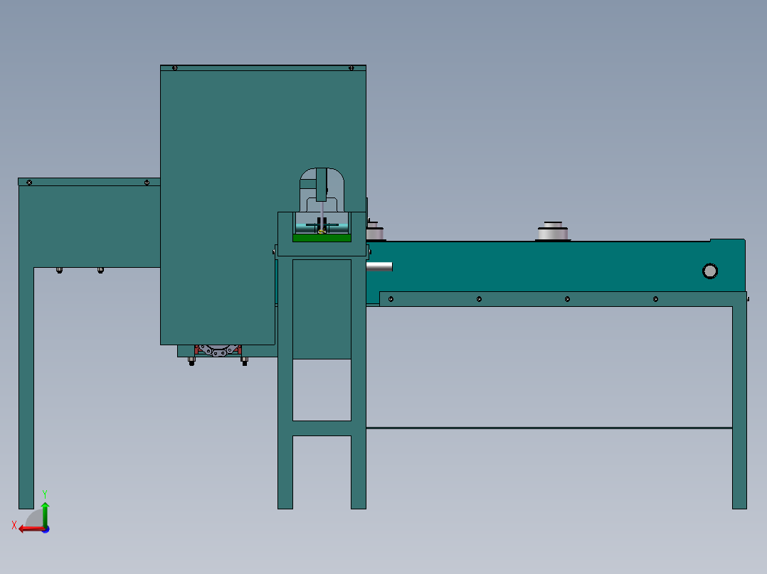 餐具包装纸袋包装机（sw12可编辑+CAD+说明书）后视图