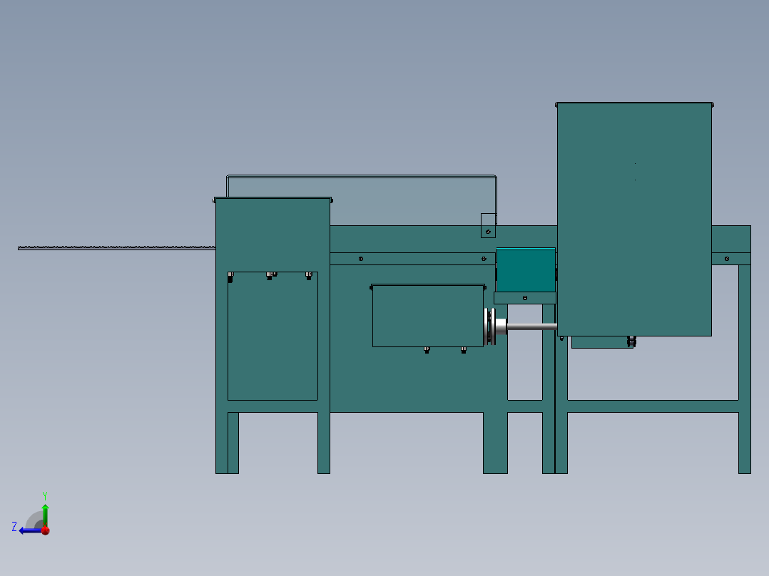 餐具包装纸袋包装机（sw12可编辑+CAD+说明书）右视图