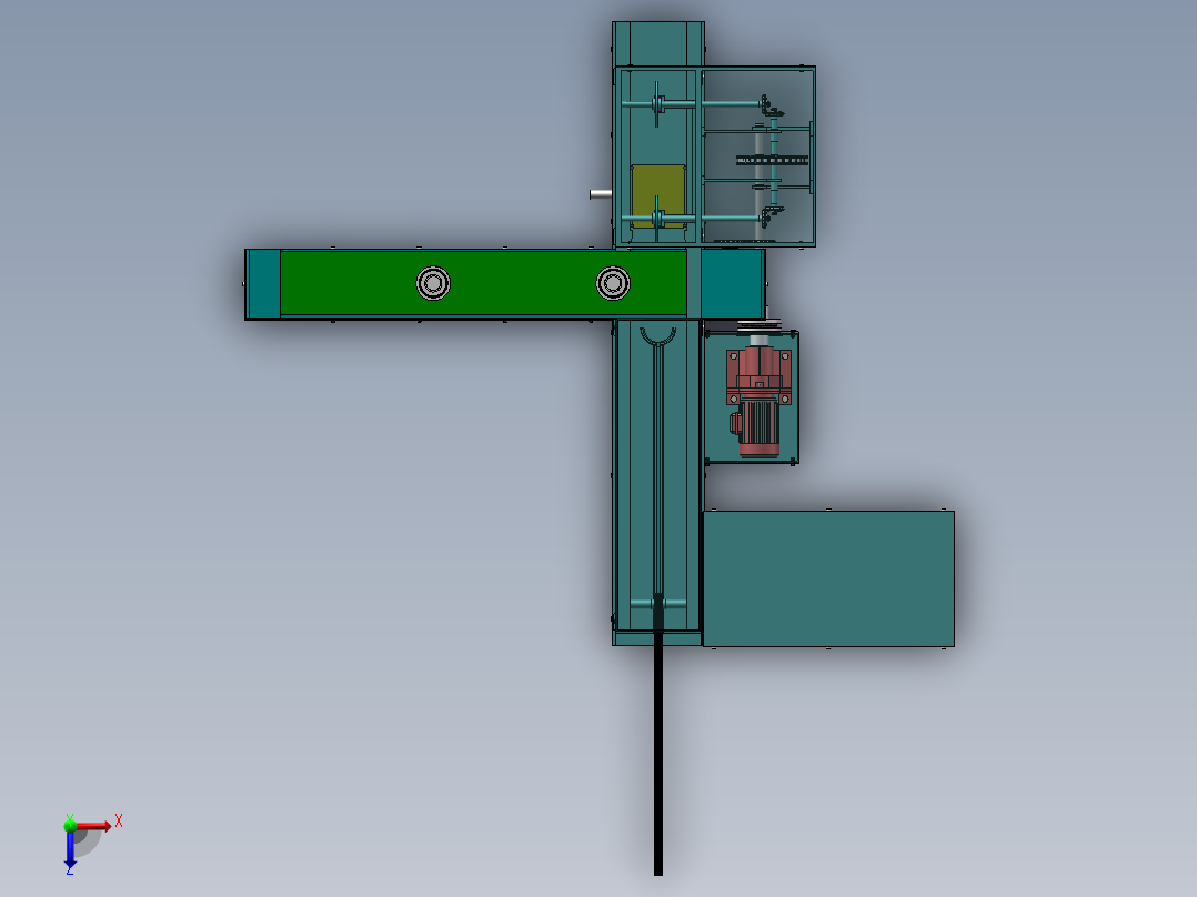 餐具包装纸袋包装机（sw12可编辑+CAD+说明书）俯视图