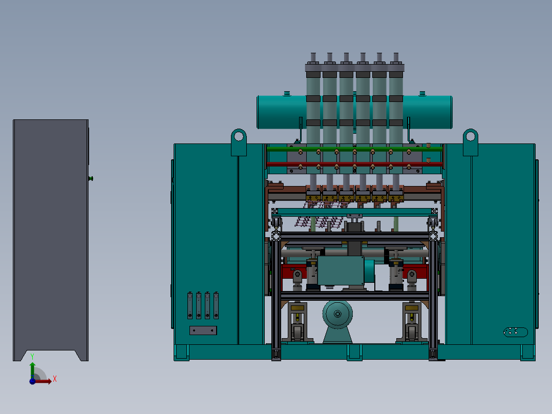 多点龙门排焊机sw16可编辑前视图
